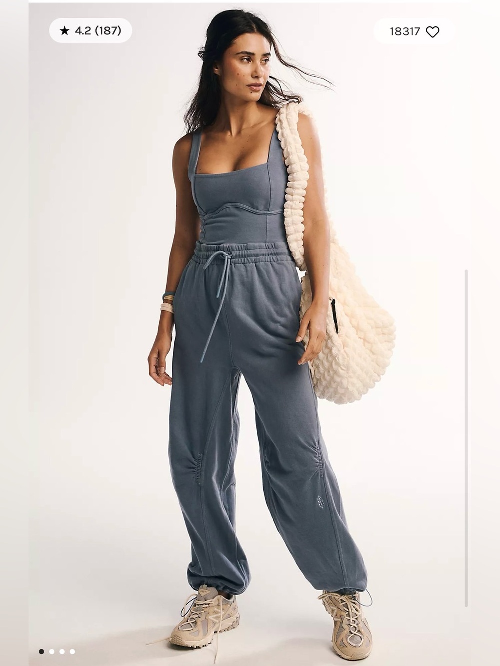 Free People Blue Inbound Onesie